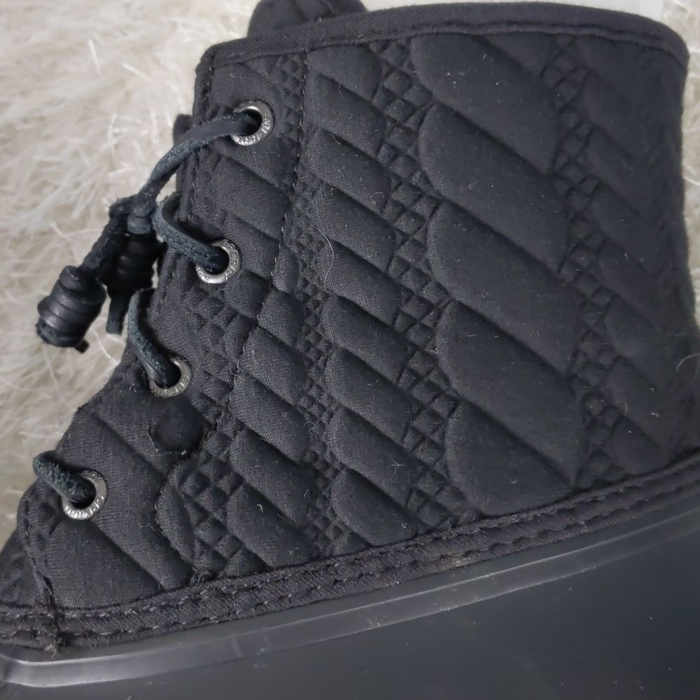Sperry Black Quilted Duck Boots - Picture 4 of 10